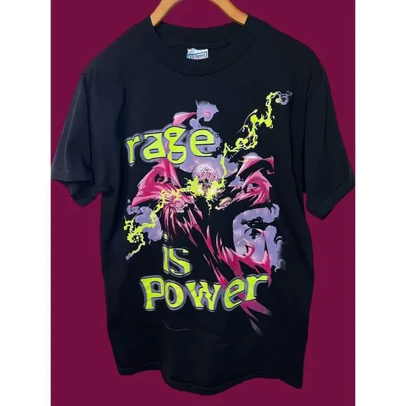 Vintage | Shirts | Vtg 9s 997 Spawn Rage Is Power Todd Mcfarlane T 